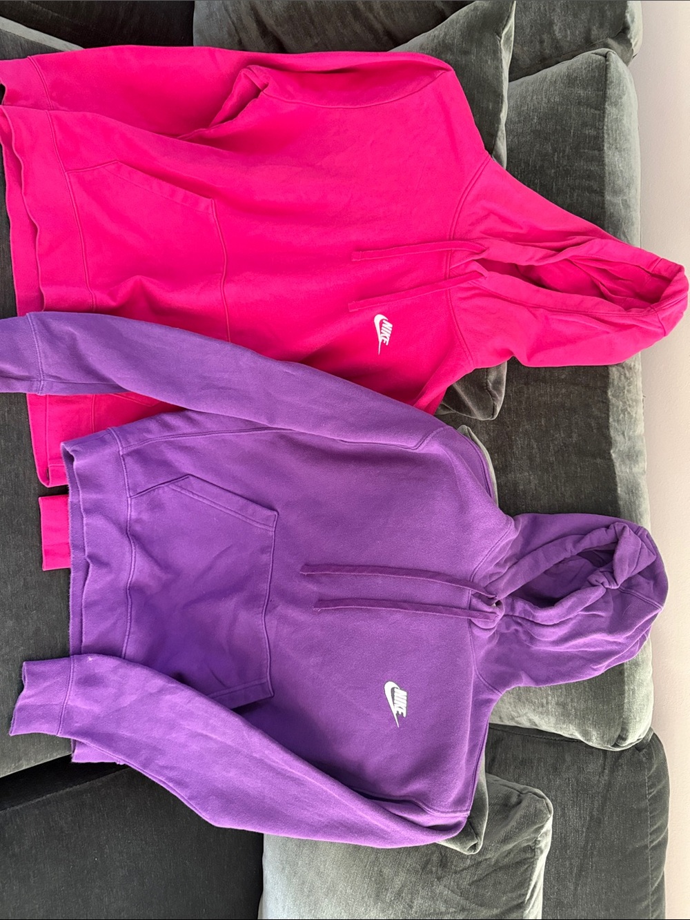 Two Nike hoodies
